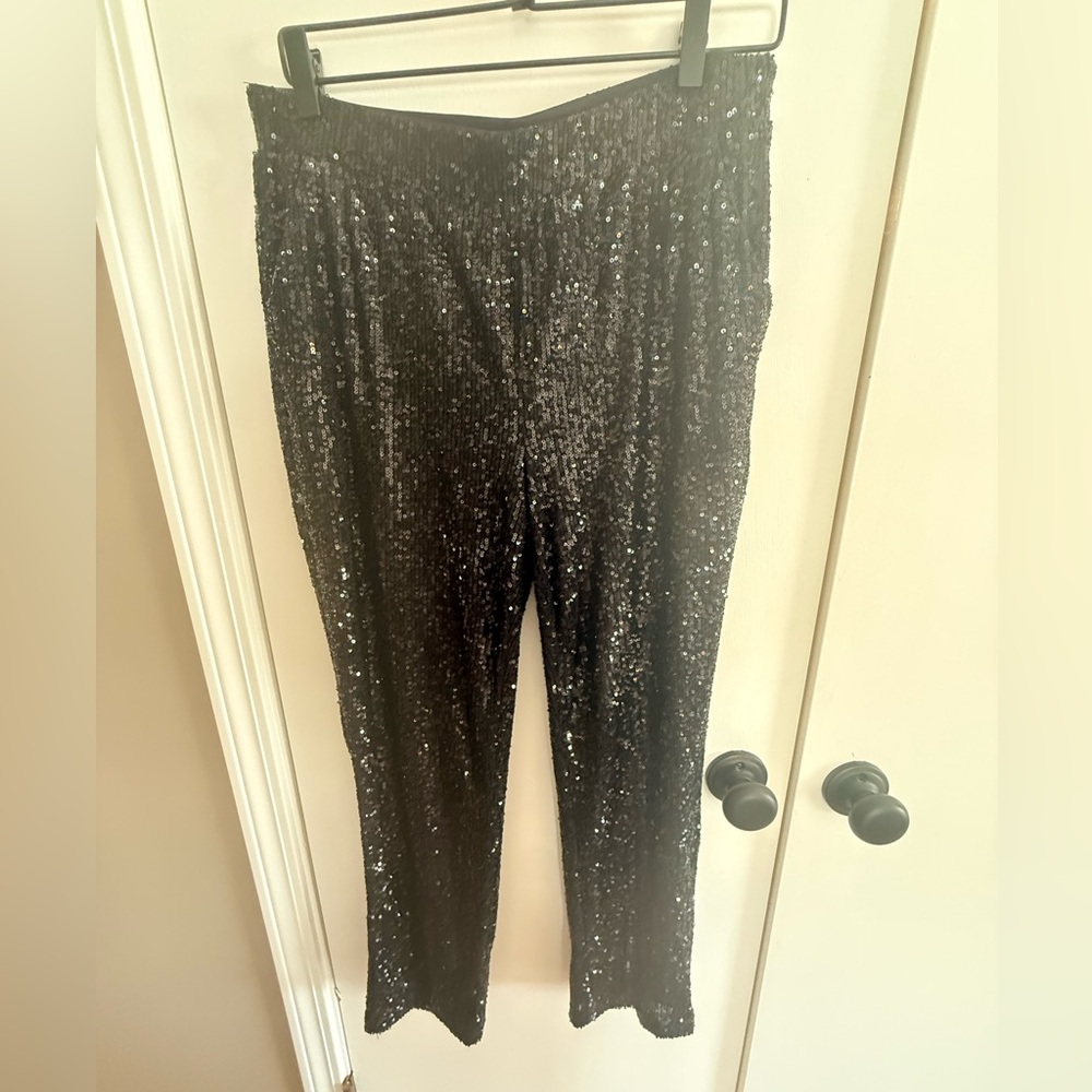 Cable & Gauge Black Sequin Pants